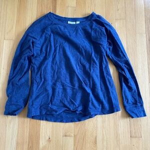 L.L. Bean Blue Lightweight Crewneck Sweatshirt Medium